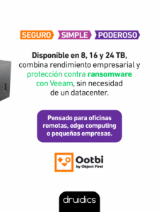 Protección de datos inmutable con OOTBI Mini de Object First